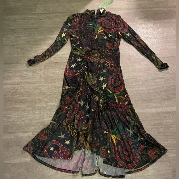 FARM Rio | Dresses | Nwt Farm Rio Black Amazonia Tulle Dress S Xs | Poshmark